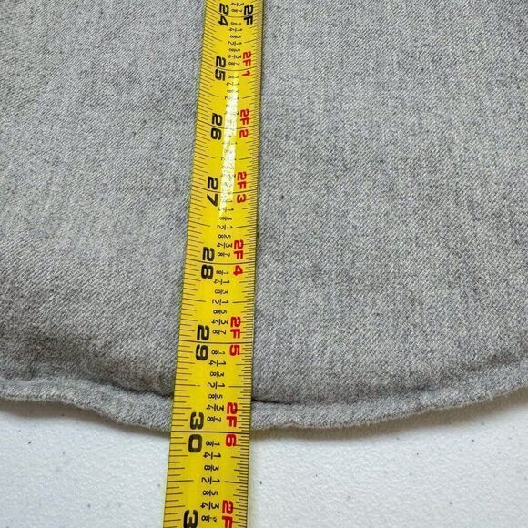 Lands End Flannel Shirt Mens XXL Gray Chamois Casual Outdoor Camping‎ Fishing - Picture 10 of 11